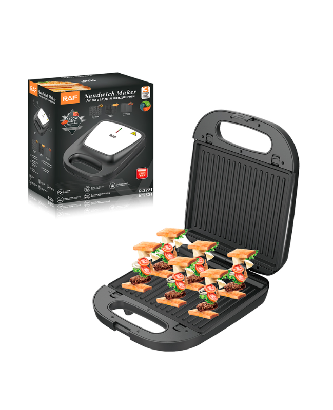 Maquina RAF Sandwichera 3 En 1 Raf R.2221