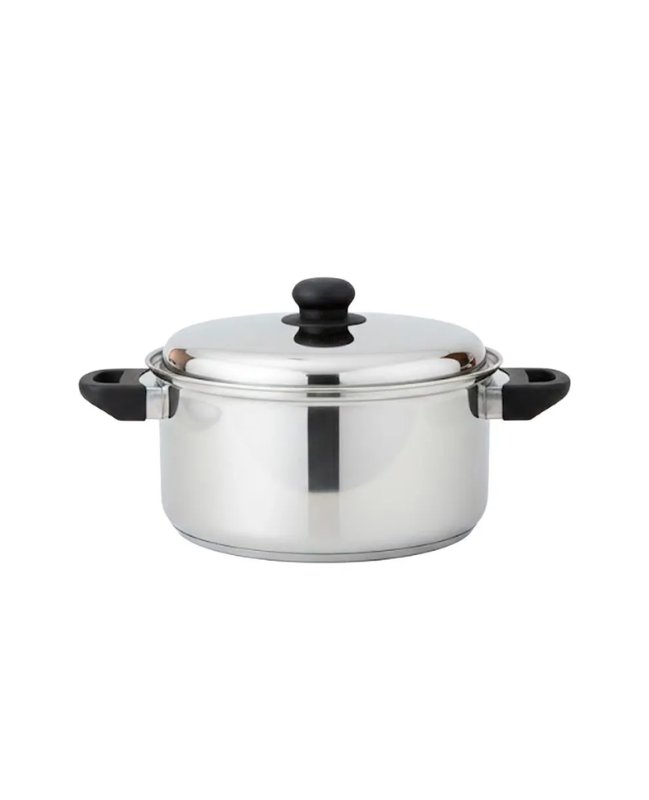 Olla Vinod Regent de Acero Inoxidable con Tapa Metal 9.5 L  30 cm