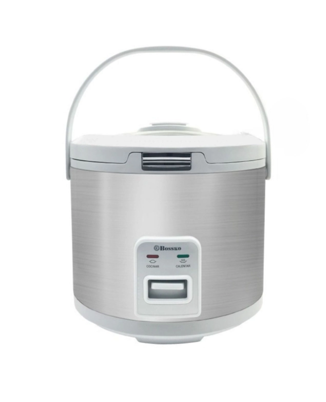 Olla arrocera multiusos 1.8 lt Bossko -Blanco